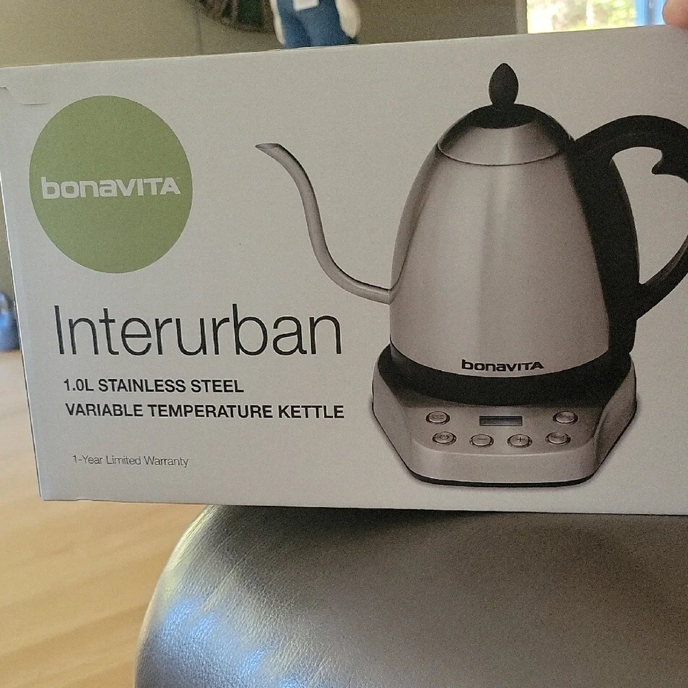 Bonavita Interurban 1.0L  Stainless Steel Variable Temperature Kettle
